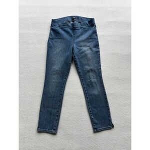 NYDJ Pull-On Skinny Legging Jeans Womens 8 Blue Lift Tuck Stretch Denim